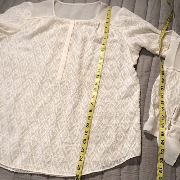 Rebecca Taylor silk and cotton textured blouse - Picture 8 of 15